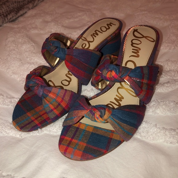 Sam Edelman- Size 9 multicolor plaid - Picture 7 of 8